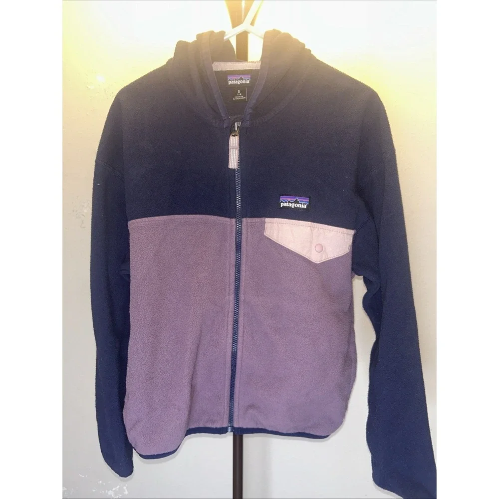 Patagonia multicoloured fleece jacket #outdoor #fleece kids small 7-8